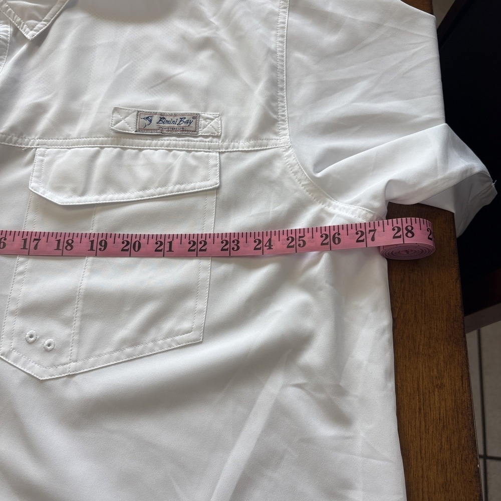 Bimini Bay Men's Fishing Boating Short Sleeve Button Down Shirt Wicking Size 2XL - Picture 6 of 9